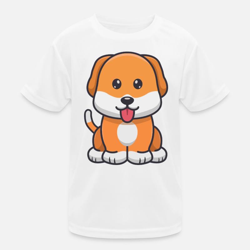 Chien mignon T-shirt sport Enfant