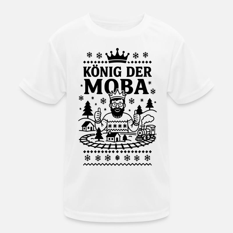 Modellbahn König Kinder Funktions-T-Shirt
