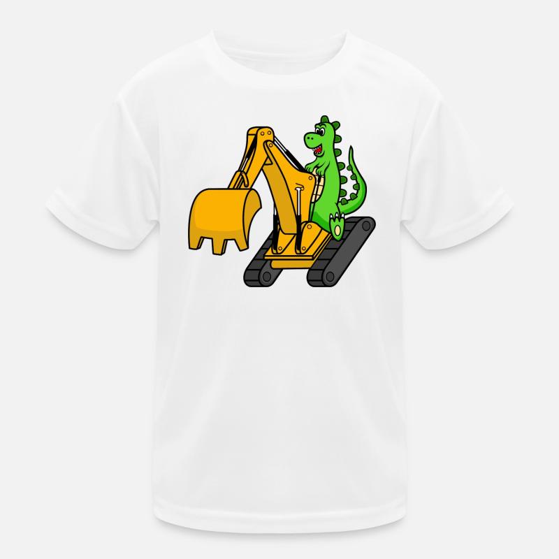 Dino Bagger Dinosaurier Kinder Funktions-T-Shirt