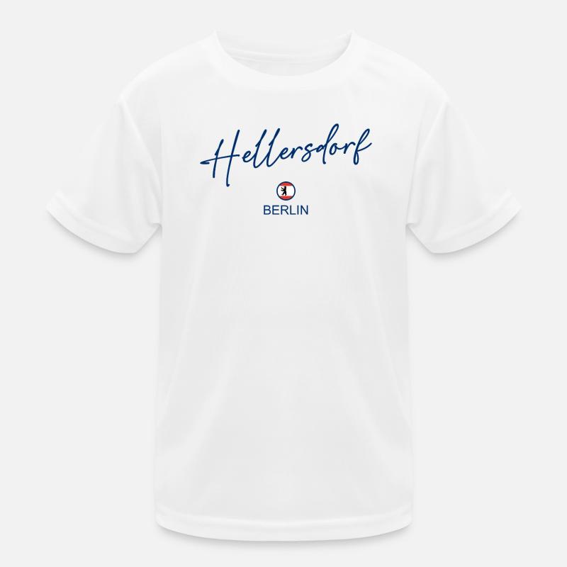 Hellersdorf - Berlin Flagge - Berliner Bär Kinder Funktions-T-Shirt