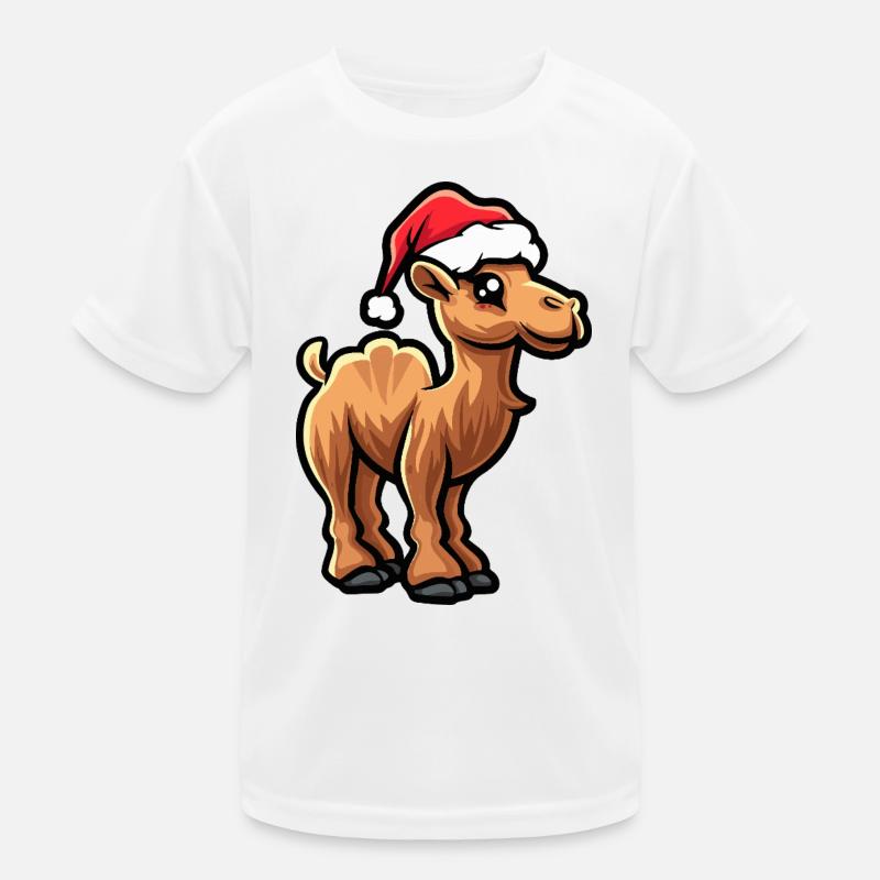 Kamel Weihnachten Kinder Funktions-T-Shirt