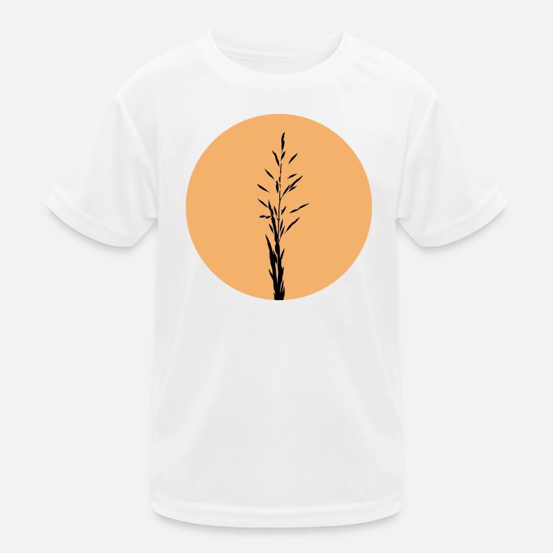 Silhouette im Sunset Circle Kinder Funktions-T-Shirt