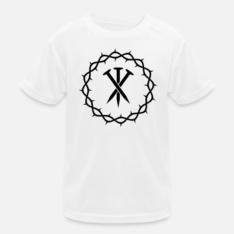 Three nails + Crown of thorns Kids Functional T-Shirt
