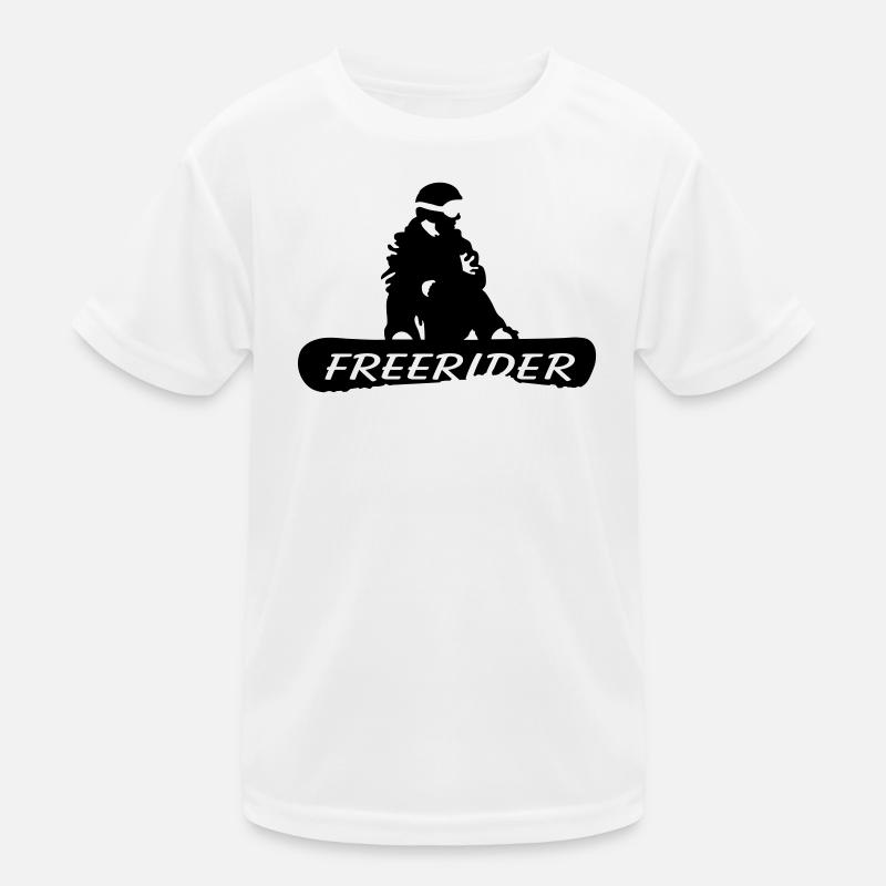 Freerider Snowboard Kinder Funktions-T-Shirt