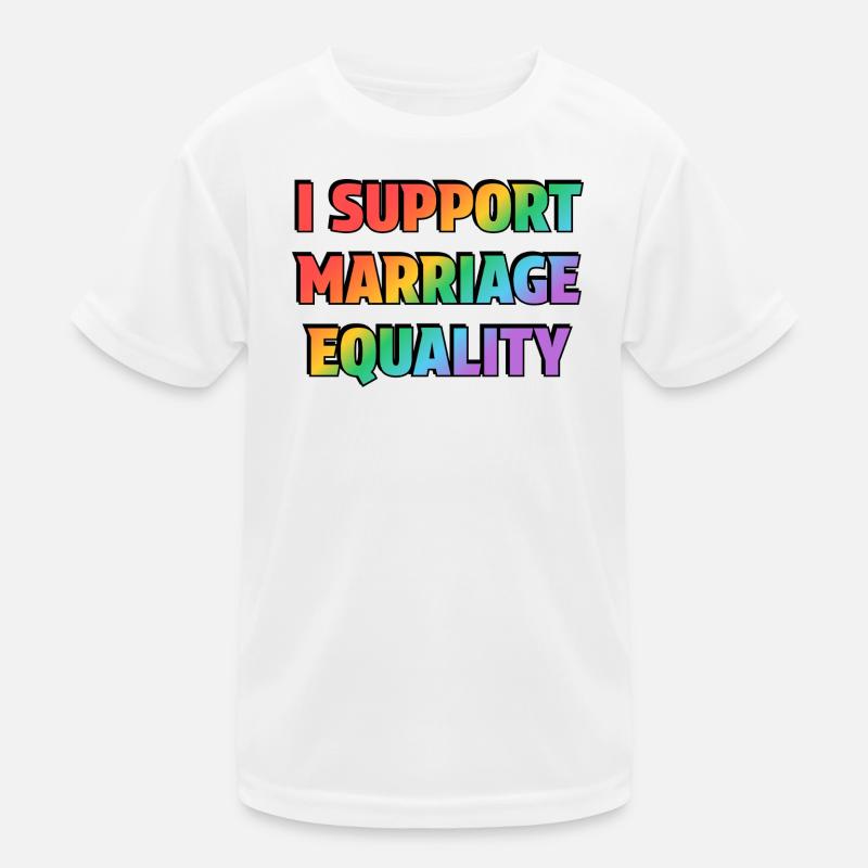 I Support Marriage Equality Kids Functional T-Shirt