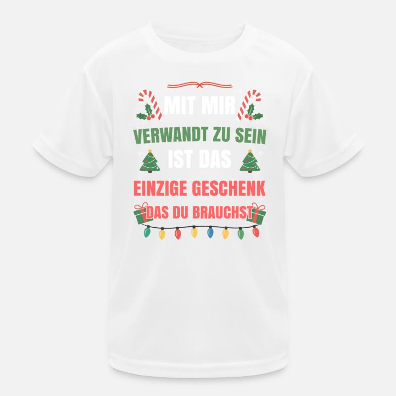 Mit mir verwandt zu sein einziges Geschenk Kinder Funktions-T-Shirt