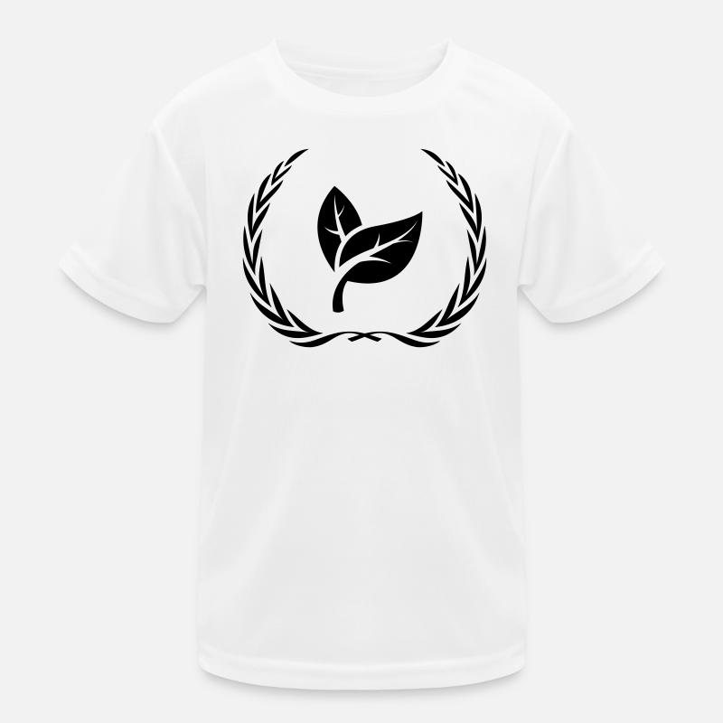 Leaf Ecology Wreath Kids Functional T-Shirt