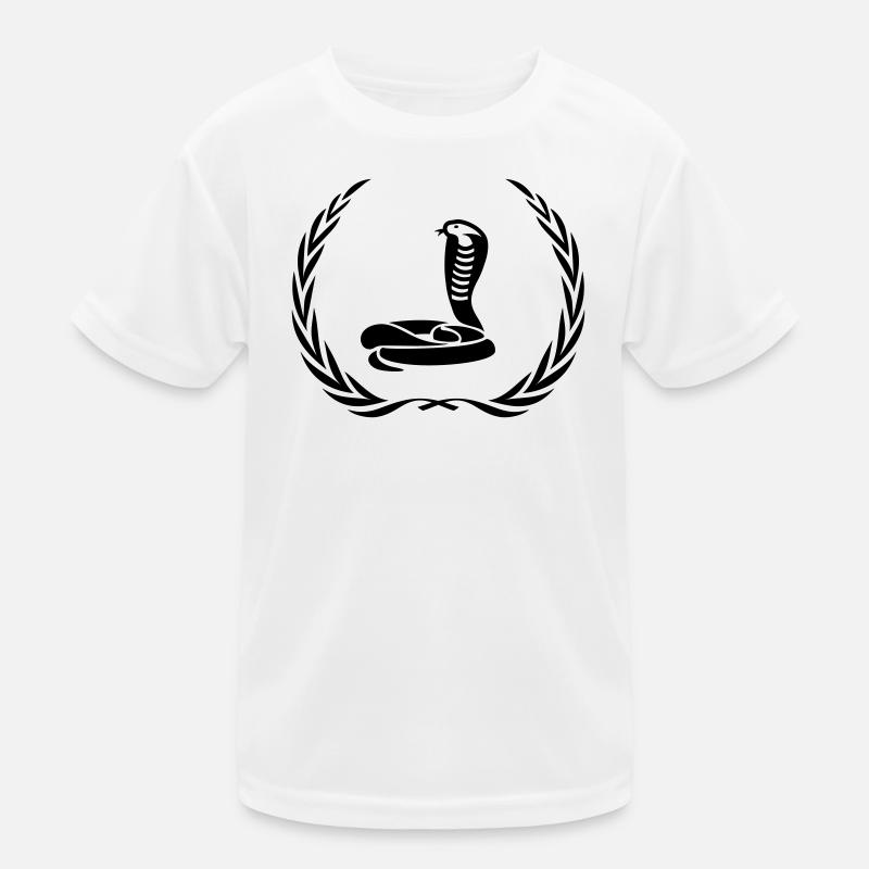 Schlange Kobra Kranz Kinder Funktions-T-Shirt