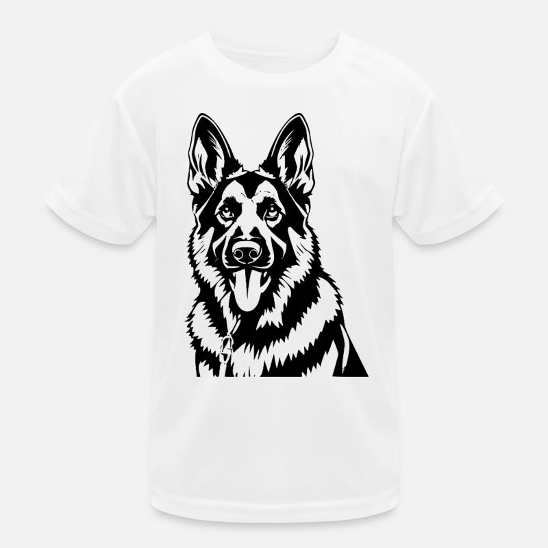 Schaeferhund_schwarz Kids Functional T-Shirt
