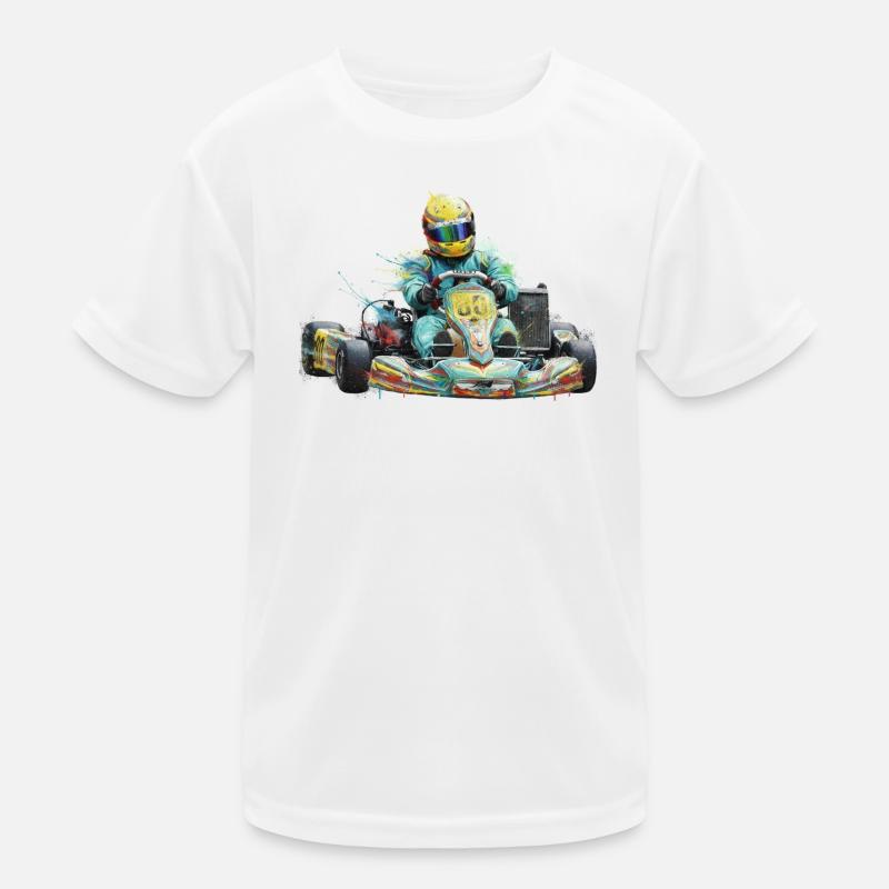 Kart Kinder Funktions-T-Shirt