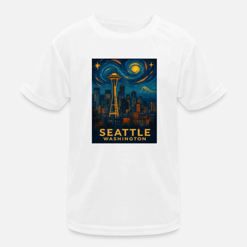 Seattle Washington Kinder Funktions-T-Shirt