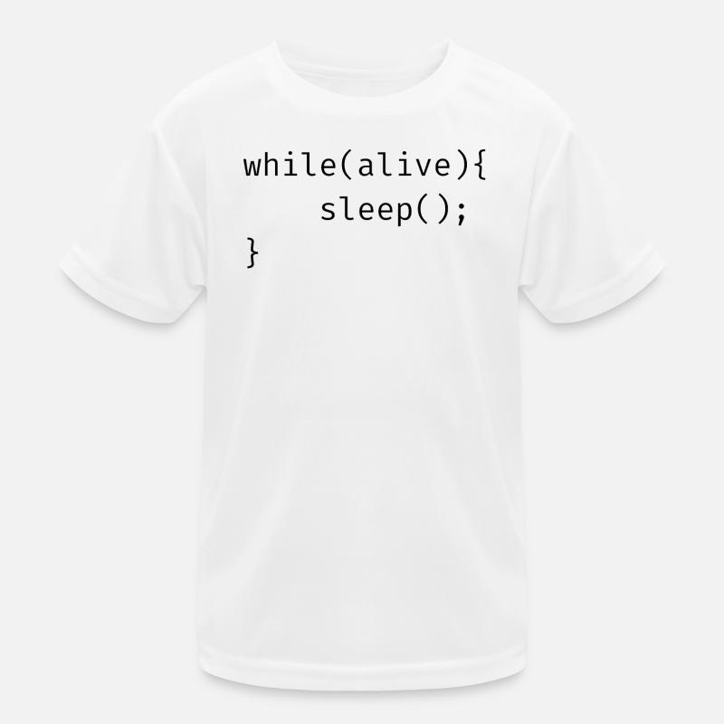 while(alive){ sleep(); Meme Kinder Funktions-T-Shirt
