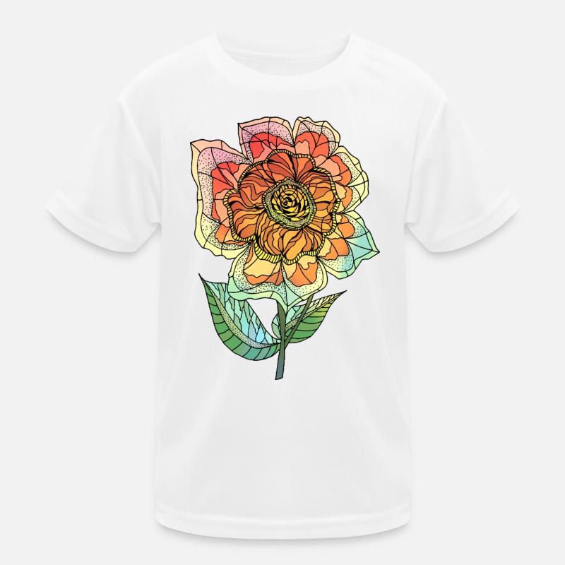 Blume Kinder Funktions-T-Shirt