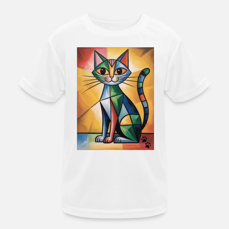 Cat Cubic T-shirt sport Enfant
