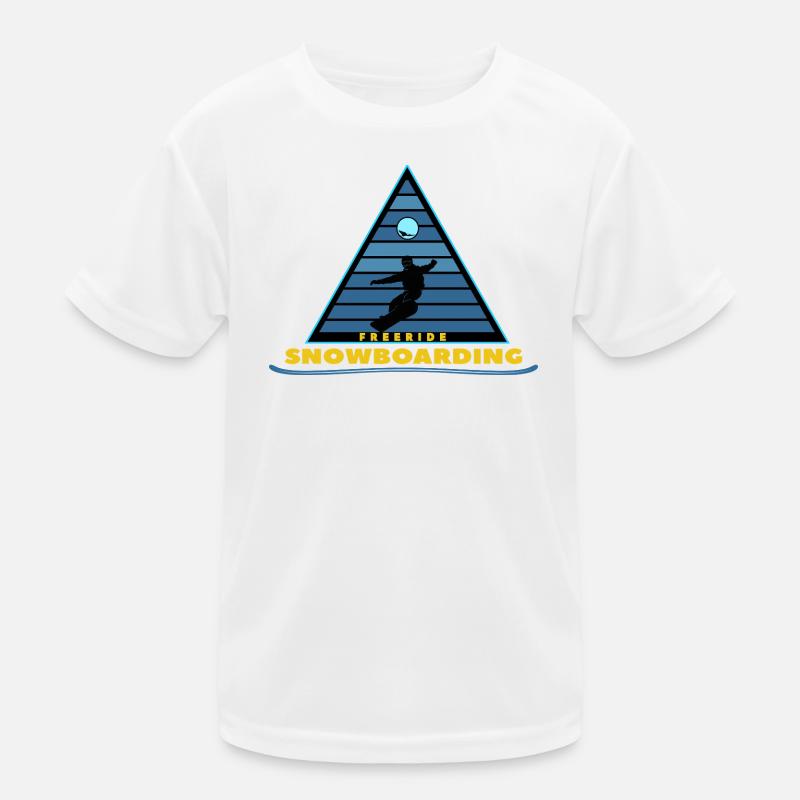 Freeride-Snowboarding Kinder Funktions-T-Shirt