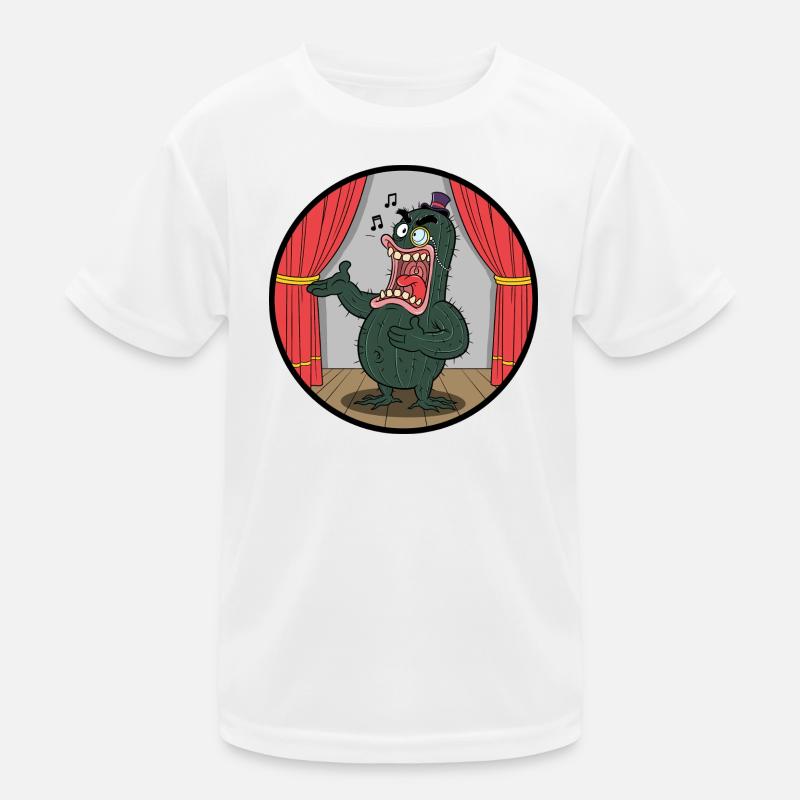 Cactus Showman on Stage Kids Functional T-Shirt