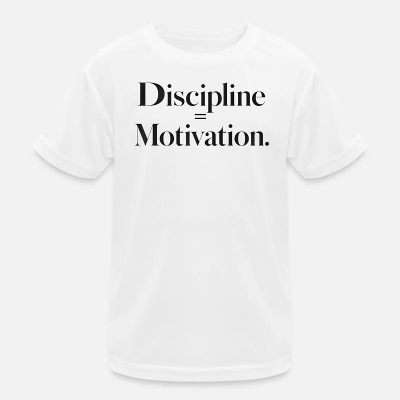 Discipline Motivation Typography Kids Functional T-Shirt
