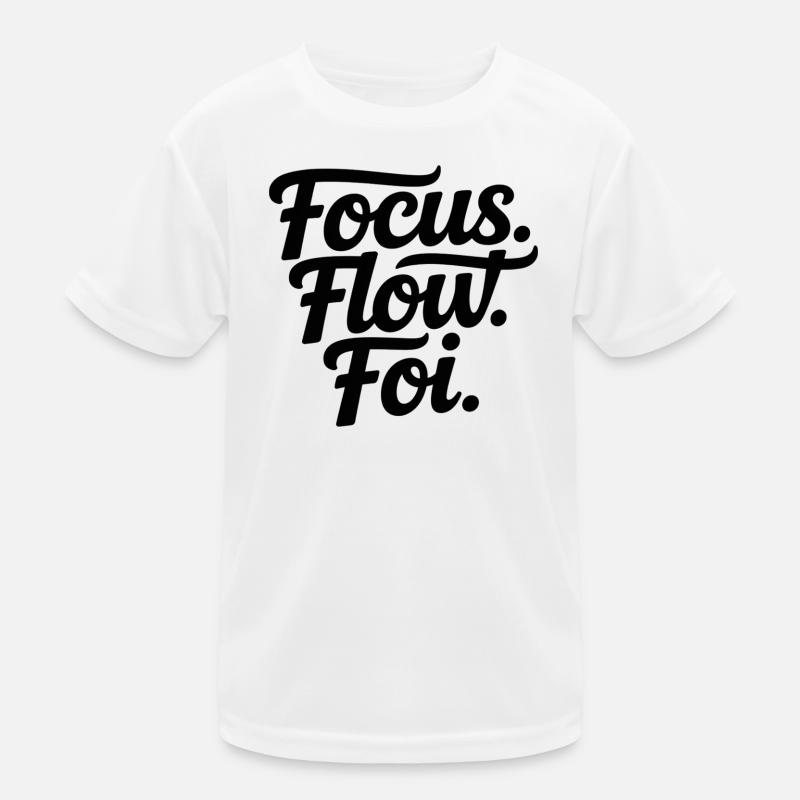 Focus Flow Fly Script T-shirt sport Enfant