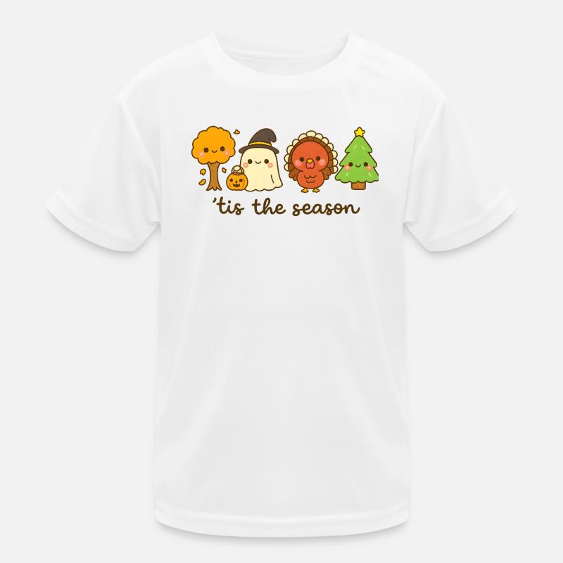 C’est la saison mignon équipage de vacances, Noël T-shirt sport Enfant
