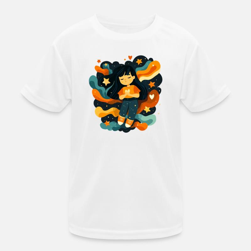 Sternenruhe Träumerin Kinder Funktions-T-Shirt