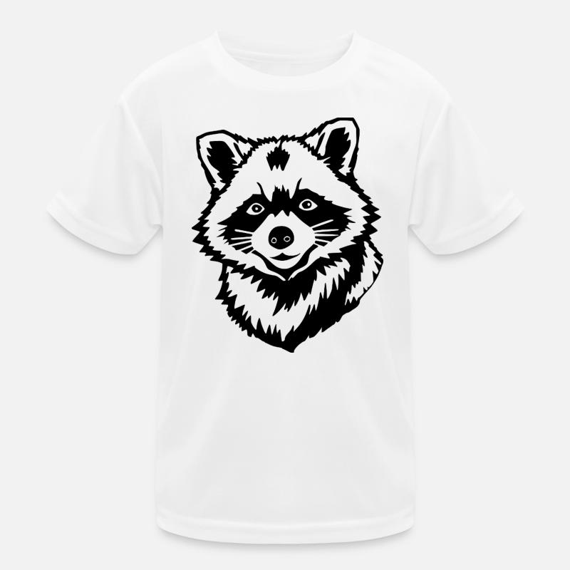 Waschbär Kinder Funktions-T-Shirt