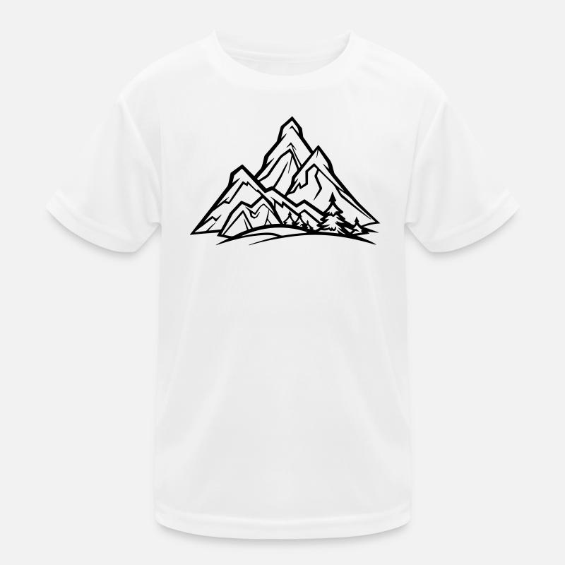 Berge Kinder Funktions-T-Shirt