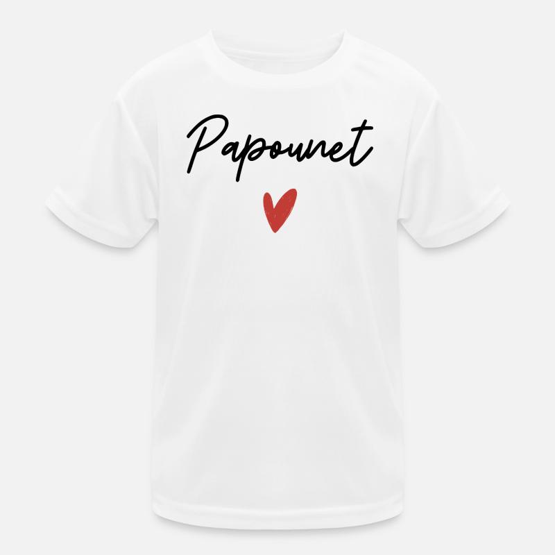 Papa Herz Geschenkidee Kinder Funktions-T-Shirt