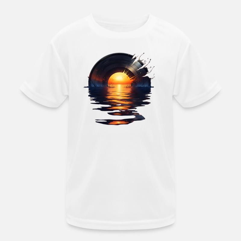 Vinyle Sunset - Le bruit des vagues T-shirt sport Enfant