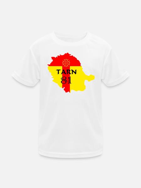 Tarn 81 - Kinder Funktions-T-Shirt - Weiß - Vorne
