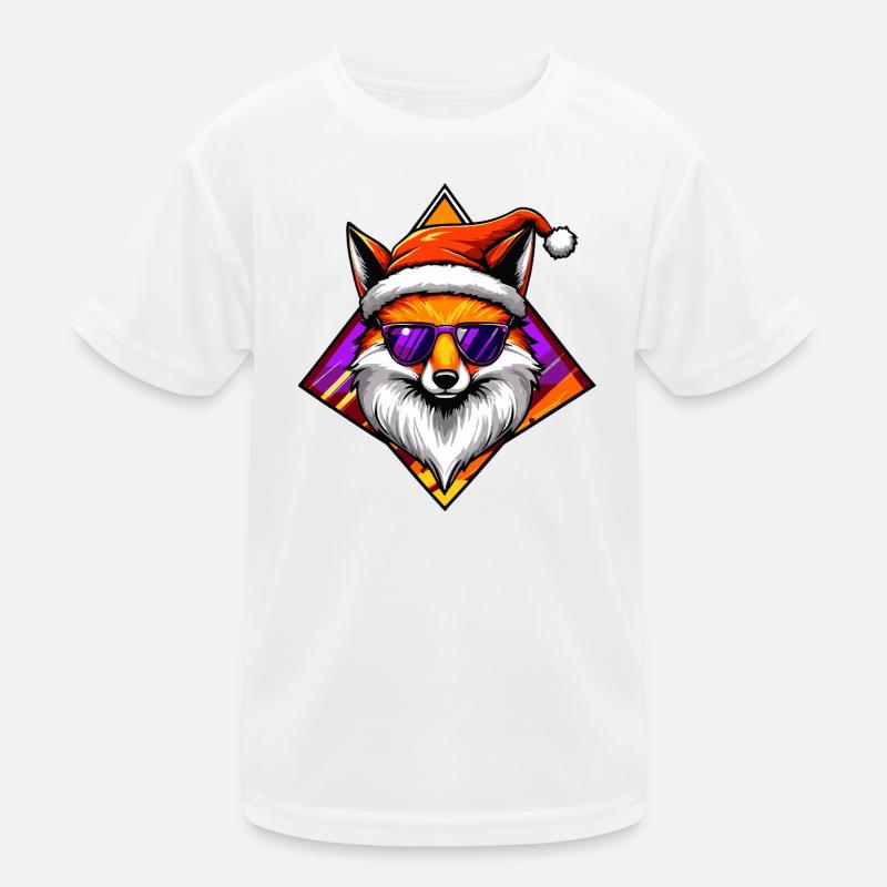 Fox Santa Swag Kids Functional T-Shirt