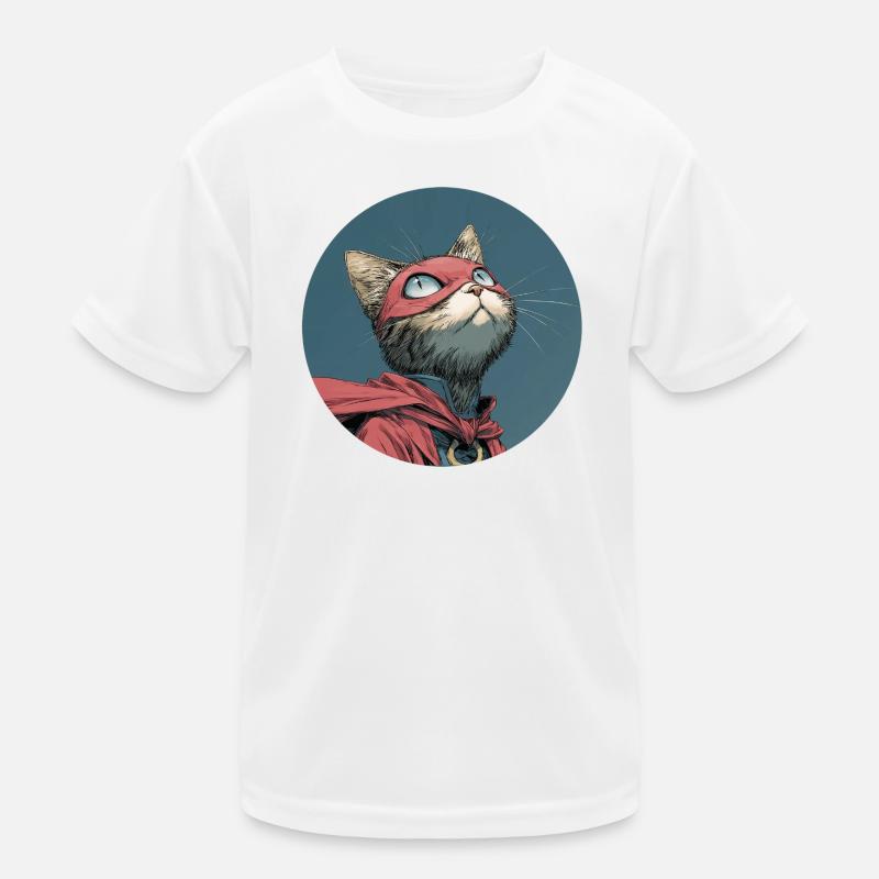Super chat, manga T-shirt sport Enfant