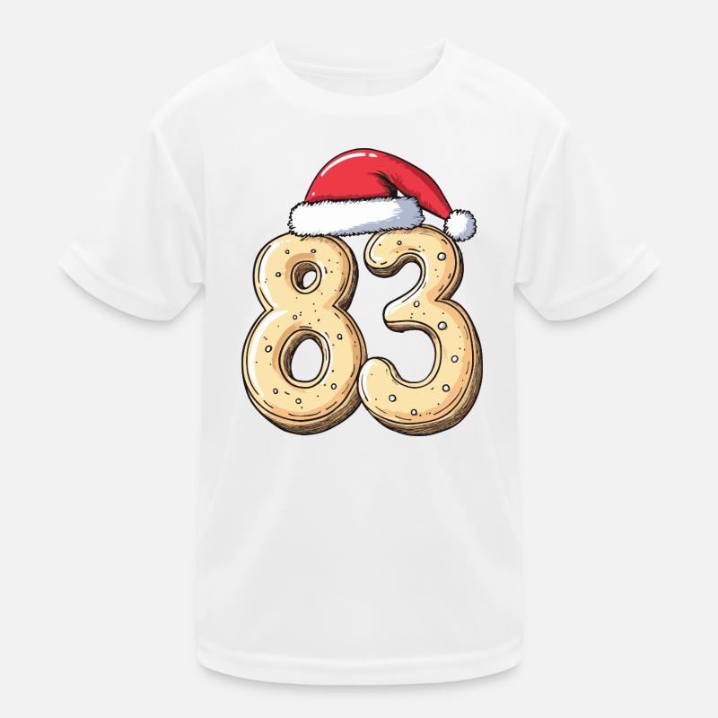 83 Numéro Biscuit Noël T-shirt sport Enfant