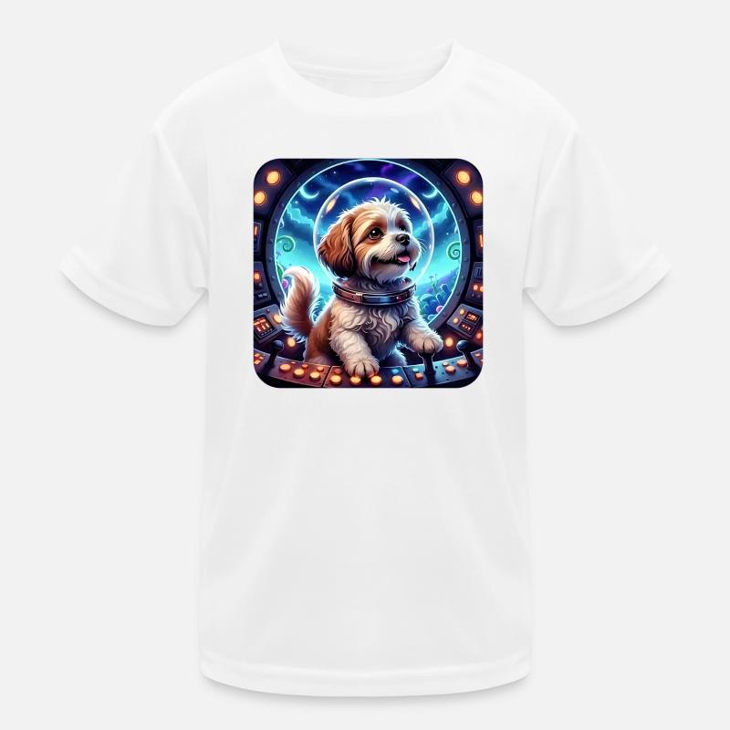 Petit Cosmique dans la capsule spatiale T-shirt sport Enfant