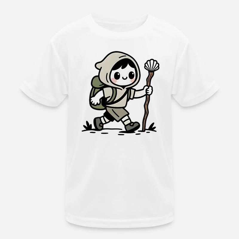 Pèlerin sur le chemin de Compostelle T-shirt sport Enfant