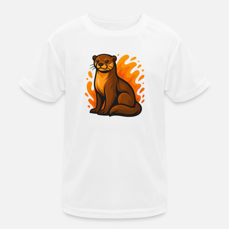 Flaming Otter Kids Functional T-Shirt