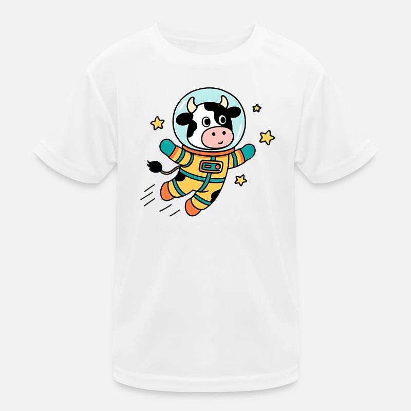 Vache Astronaute dans l'espace T-shirt sport Enfant