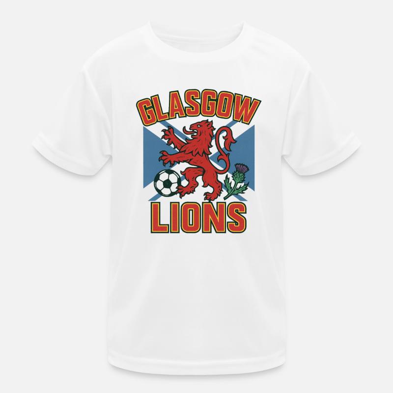 Glasgow Lions Emblem Patch Kids Functional T-Shirt