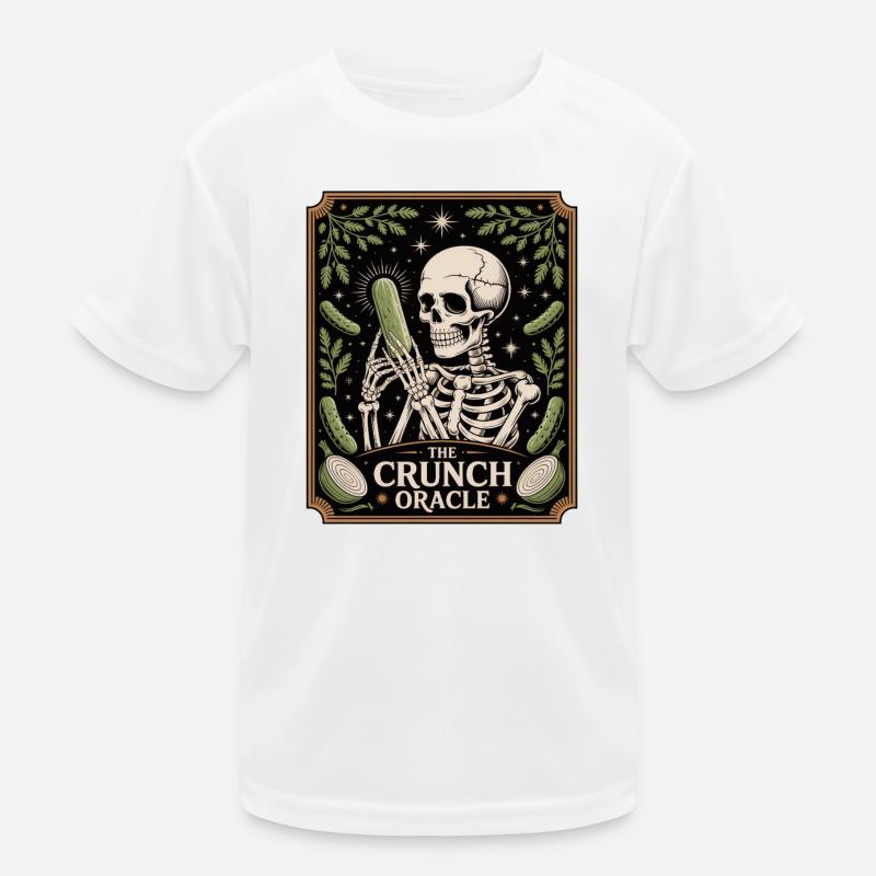 Le croquant squelette d’oracle avec humour concombre T-shirt sport Enfant
