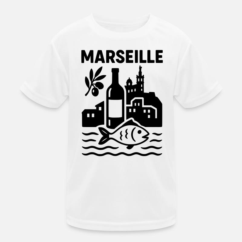 Marseille Silhouette Kids Functional T-Shirt