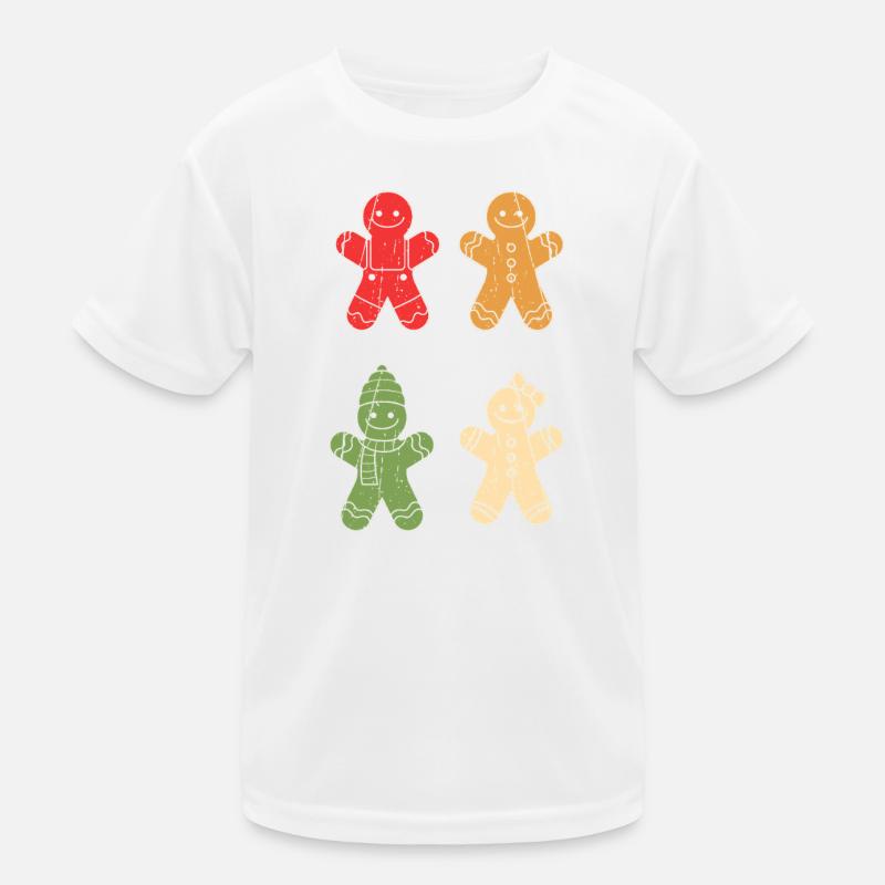 Weihnachtsmann Lebkuchen Weihnachten Kinder Funktions-T-Shirt