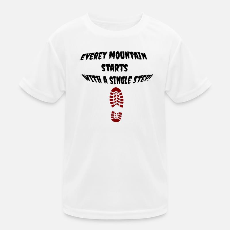 first_step - Kinder Funktions-T-Shirt - Weiß
