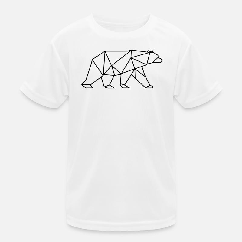 Bear Polygon Kids Functional T-Shirt