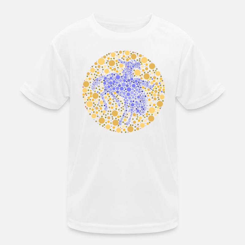 Reiter Rodeo Farbtest Kinder Funktions-T-Shirt