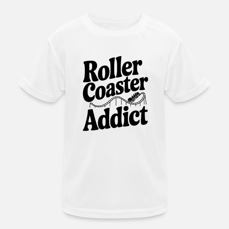 Roller Coaster Addict Kids Functional T-Shirt