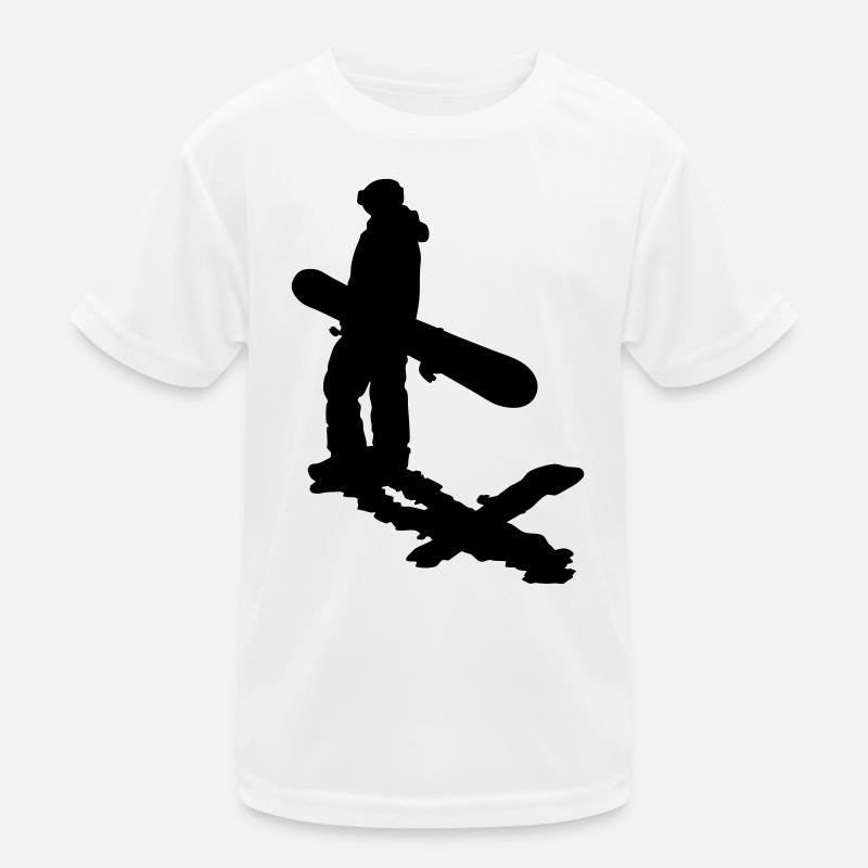 Snowboard Kinder Funktions-T-Shirt