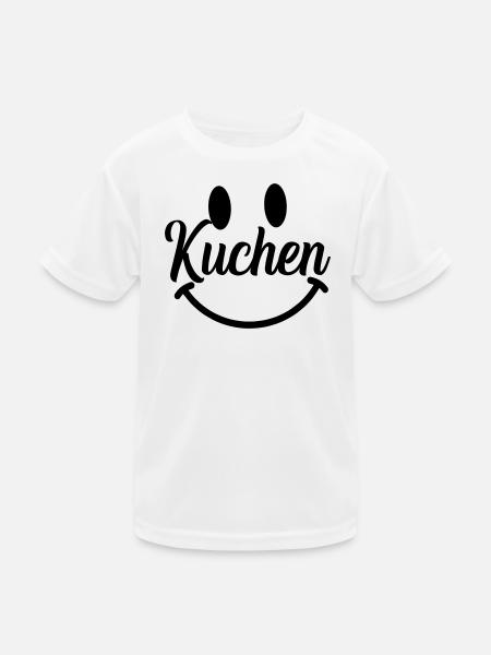 kuchen - Kinder Funktions-T-Shirt - Weiß