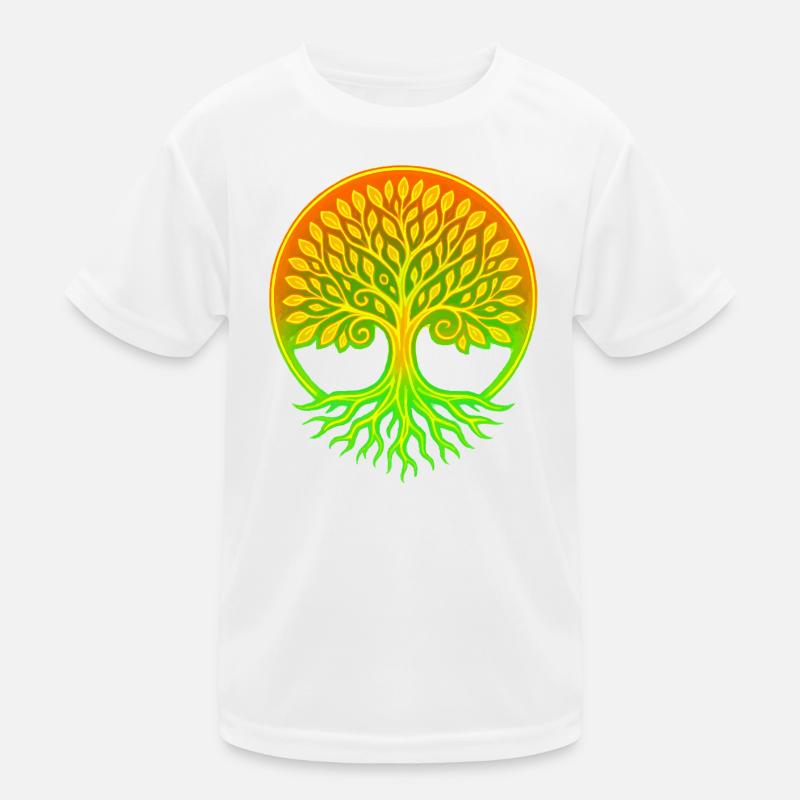 Lebensbaum im Regenbogenkreis Kinder Funktions-T-Shirt