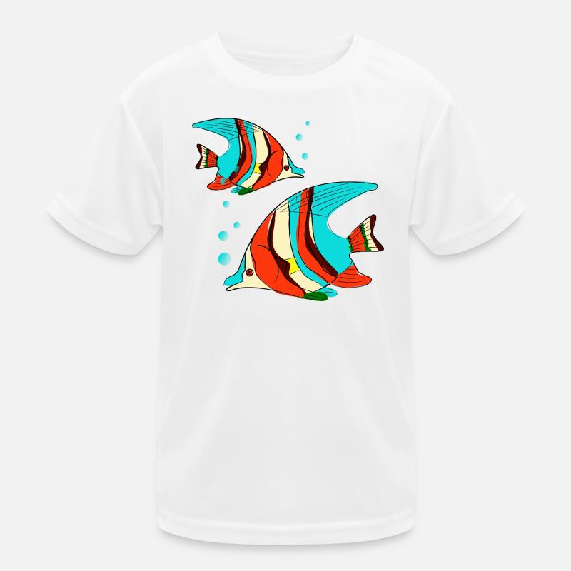 Fish in bright colors Kids Functional T-Shirt