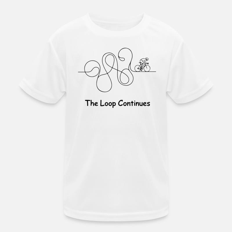 Monochrome Glyphs Abstract Pattern Kids Functional T-Shirt