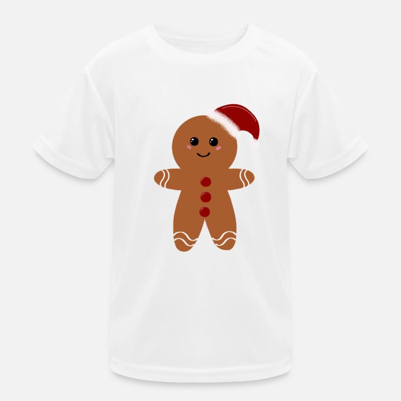 Christmas Gingerbread Kids Functional T-Shirt